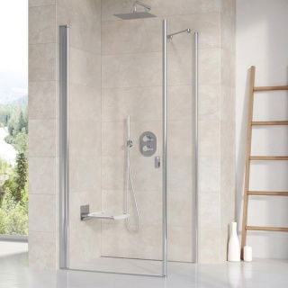 Cabina dus Ravak Chrome CRV1+CPS, 100x90xH195 cm, profil crom