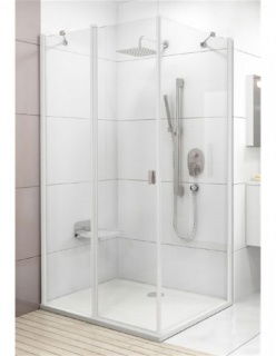 Cabina dus Ravak Chrome CRV2+CPS, 100x80xH195 cm, profil alb