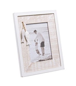 Rama foto Fish, Bizzotto, 10x15 cm, lemn de eucalipt