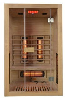 Sauna uscata 2 persoane Sanotechnik MALMO cu 7 rezistente 120x105xH190 cm