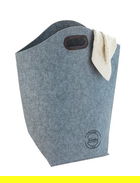 Cos pentru rufe, Wenko, Felt, 42 L, poliester, gri