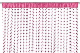 Perdea din snur Little Balls, Bizzotto, 140x280 cm, fucsia
