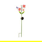 Lampa de gradina Butterfly, Lumineo, 6.7x19.5x81 cm, metal, multicolor