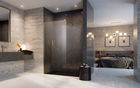 Cabina dus Walk-In Radaway Modo New Gold II, auriu, 95xH200 cm