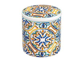 Recipient cu capac pentru depozitare, Medicea, Brandani, Ø10x10 cm portelan