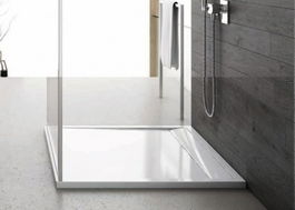 Cadita dus SanSwiss ILA WIQ 80x80xH3 cm marmura sintetica