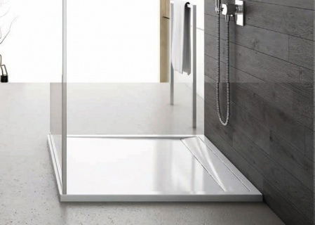 Cadita dus SanSwiss ILA WIQ 90x90xH3 cm marmura sintetica