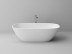 Cada freestanding Cast Marble Arona 160x75 cm alba