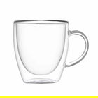 Set 2 cani cu perete dublu Cappuccino, Brandani, 9x10 cm, sticla