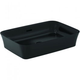 Lavoar pe blat Ideal Standard Ipalyss cu preaplin 55x38 cm, negru mat
