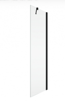 Cabina dus Walk-In SanSwiss Solino SOLT1, 100xH198,4 cm profil negru, sticla Lines