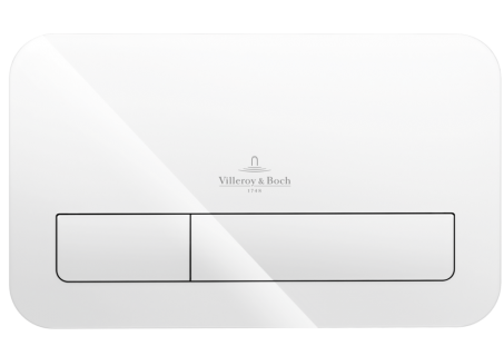 Clapeta rezervor Villeroy&Boch ViConnect sticla, culoare alb