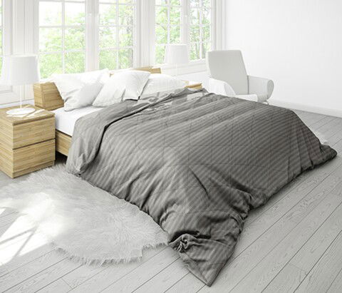Pilota Alcam Damasc Grey 140x200 cm, umplutura bambus, 300 g/mp