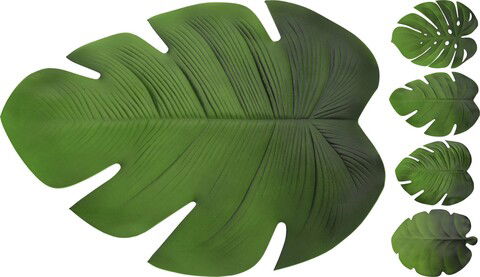 Suport pentru farfurie Leaf, 43x38 cm, eva, verde