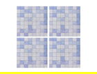 Autocolant decorativ Plaid, 15x15 cm, 8 piese, polipropilena, albastru