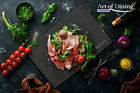 Platou pentru servire Heinner, 30x20 cm, ardezie, negru