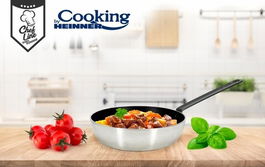 Tigaie profesionala Wok, Heinner, 28x8 cm, aluminiu presat