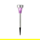 Lampa de gradina Mosaic Stake, Lumineo, 7.3x28 cm, otel inoxidabil, violet