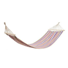 Hamac Stripes, Heinner, 200x80 cm, bumbac/poliester, roz/albastru