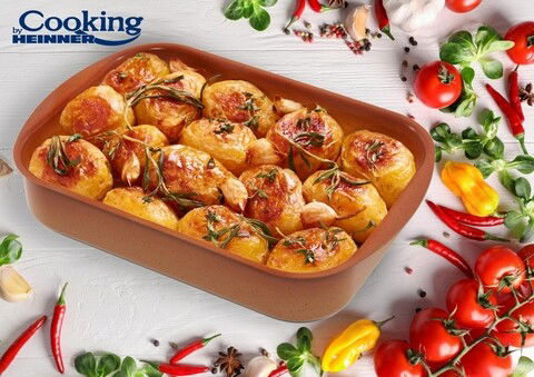 Tava Ceramica Do Brazil, Cooking by Heinner, 35x25x7.2 cm, aluminiu