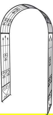 Arcada decorativa Rose, 136x40x228 cm, metal