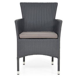 Scaun pentru exterior, Encore, 57 x 59 x 89 cm, negru/gri