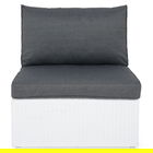 Element central, Miami, L.73.5 l.83 H.65, aluminiu, alb/gri