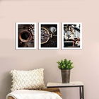 Set 3 tablouri decorative, Alpha Wall, Good Time, 30x40 cm