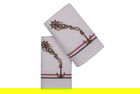 Set 2 prosoape de maini, Hobby, Marina Cipa, 50x90 cm, 100% bumbac, alb