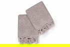 Set 2 prosoape de maini 50x90 cm, 100% bumbac, Saheser, Bağlamalı Kilim Beige