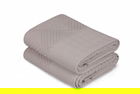Set 2 prosoape de maini 50x90 cm, 100% bumbac, Saheser, Esse Bordur Beige