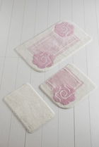 Set 3 covorase de baie, Chilai, Dolce - Pink