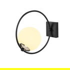 Lampa de perete Opviq Dolunay, E27, 100 W, 28x31 cm, alb/negru
