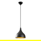 Lustra Opviq, Saglam - 3760, 26x30x126 cm, E27, 100 W, negru/auriu