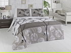 Cuvertura de pat dubla King Size, Victoria, Belezza Grey FR, 220x240 cm, 100% bumbac, multicolor