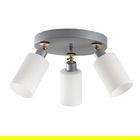 Lustra Balcova N-342, Noor, 26 x 50 cm, 3 x E27, 100W, argintiu