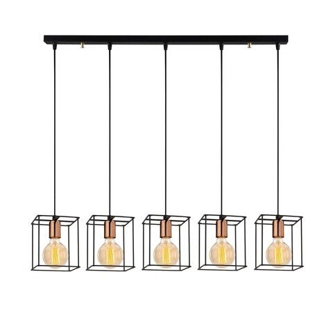 Lustra Selimiye N-1176, Noor, 85 x 109 cm, 5 x E27, 100W, negru