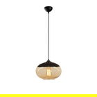 Lustra Camini MR - 867, Opviq, 25 x 113 cm, 1 x E27, 100W, negru/honey