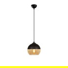 Lustra Camini MR - 869, Opviq, 20 x 116 cm, 1 x E27, 100W, negru/honey