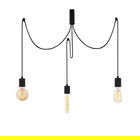 Lustra Kabluni MR - 927, Opviq, 96 x 6 x 102 cm, 3 x E27, 40W, negru
