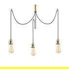 Lustra Kabluni MR - 911, Opviq, 96 x 6 x 102 cm, 3 x E27, 40W, auriu