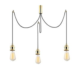 Lustra Kabluni MR - 911, Opviq, 96 x 6 x 102 cm, 3 x E27, 40W, auriu