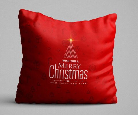 Perna decorativa KRLNTXMAS-14, Christmas, 43x43 cm, policoton, multicolor