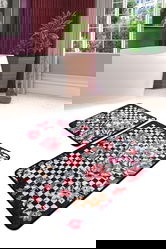 Set 2 covorase de baie Black Rose, Chilai, 50x60 cm/60x100 cm, multicolor