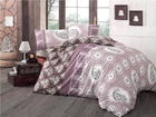 Lenjerie de pat dubla, Victoria, Ilgim, 4 piese, amestec bumbac, multicolor