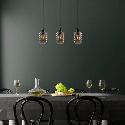 Candelabru, Opviq, Smoked - 023, E27, 60 W, metal/sticla