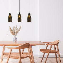 Candelabru, Opviq, Smoked - 043, E27, 60 W, metal/sticla