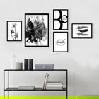 Set 5 tablouri decorative, SET_026, Lulu, 24x29 cm/34x44 cm, plastic