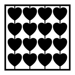Decoratiune de perete, The Things We Do For Love, Tanelorn, 49x49 cm, metal
