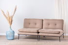 Canapea extensibila Martin Sofabed, Futon, 3 locuri, 180x130 cm, metal, mink